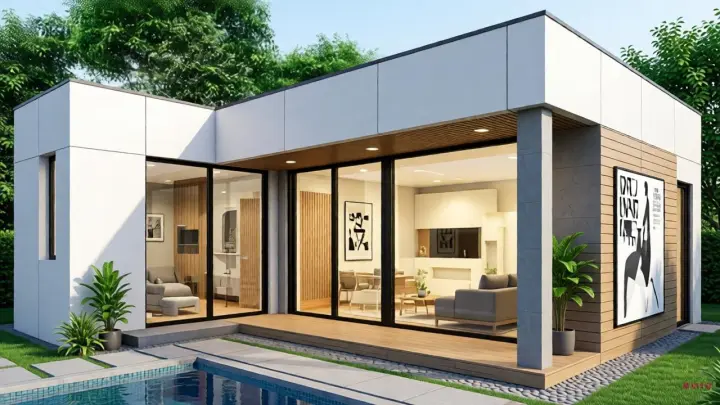 Casa prefabricada en Taburiente, La Palma · modelo compact 90 m²