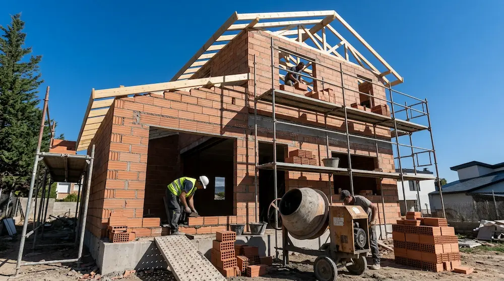 Obra de construcción tradicional en Canarias comparada con casa prefabricada